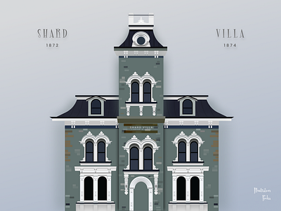 Shard Villa Architecture Illustration | Made in Figma