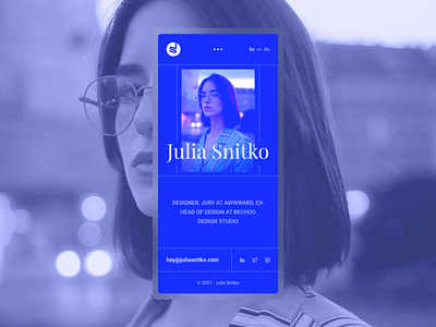 Julia Snitko (JS) | Concept Mobile UI Design!