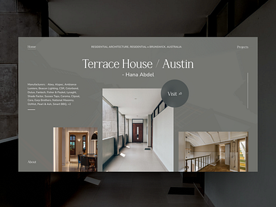 Terrace House/Austin 一 Landing Page Design design freelance interface interface design portfolio typography ui ui designer ux visual designer web web design website