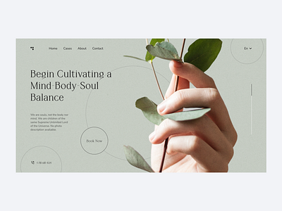 Mind, Body & Soul Balance 一 Landing Page Design