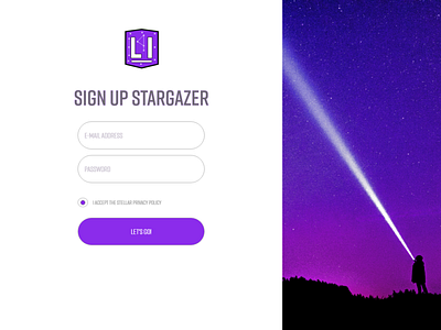 Li Sign Up Screen