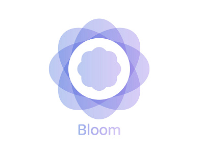 Bloom Logo Design adobe illustrator design gradient logo