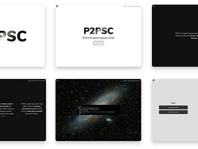 P2PSC design modern p2psc ui web website