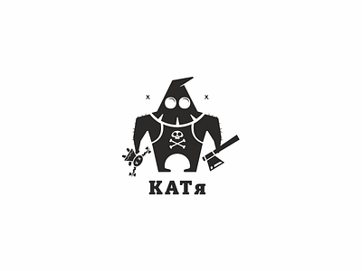Катя design illustration logo print vector