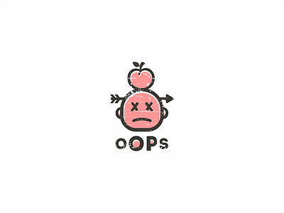 oops design illustration logo print vector