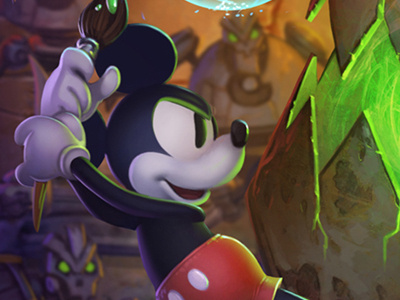 Em2 - Prima Thinner Cover digital painting disney epic mickey 2 fentondesigns mickey mouse oswald
