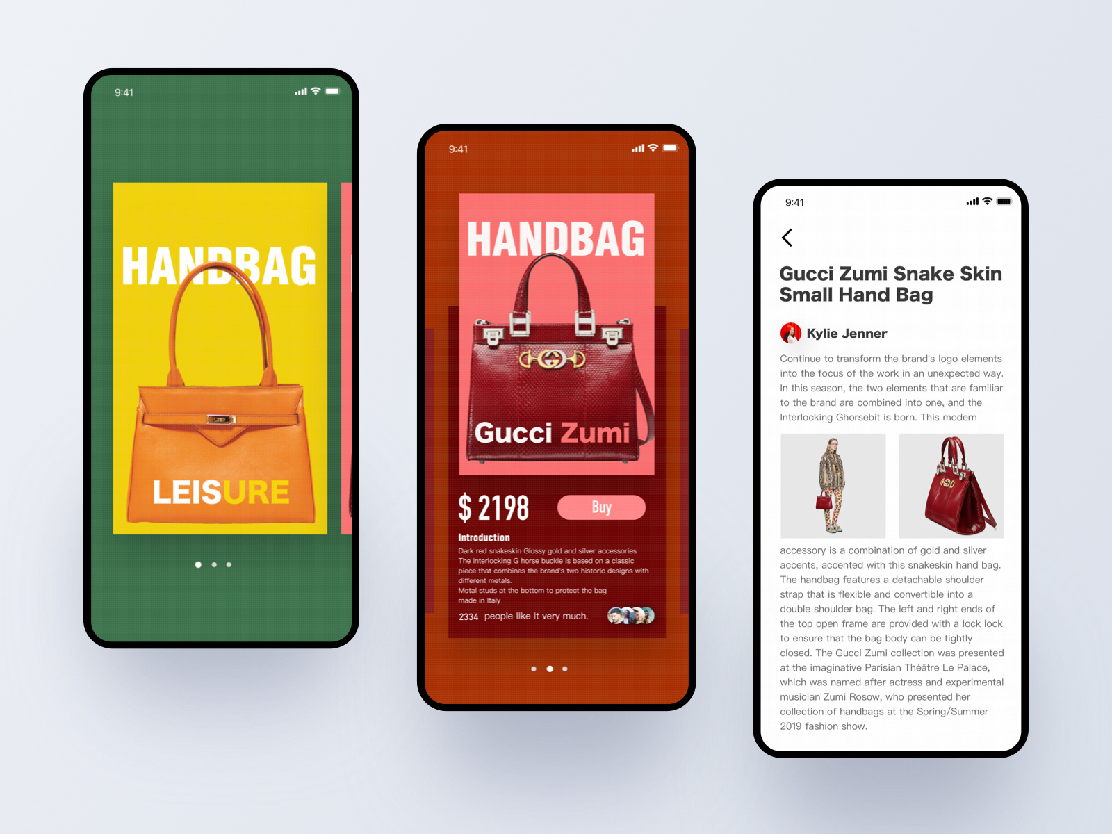 handbag App by Miles W. for AGT on Dribbble