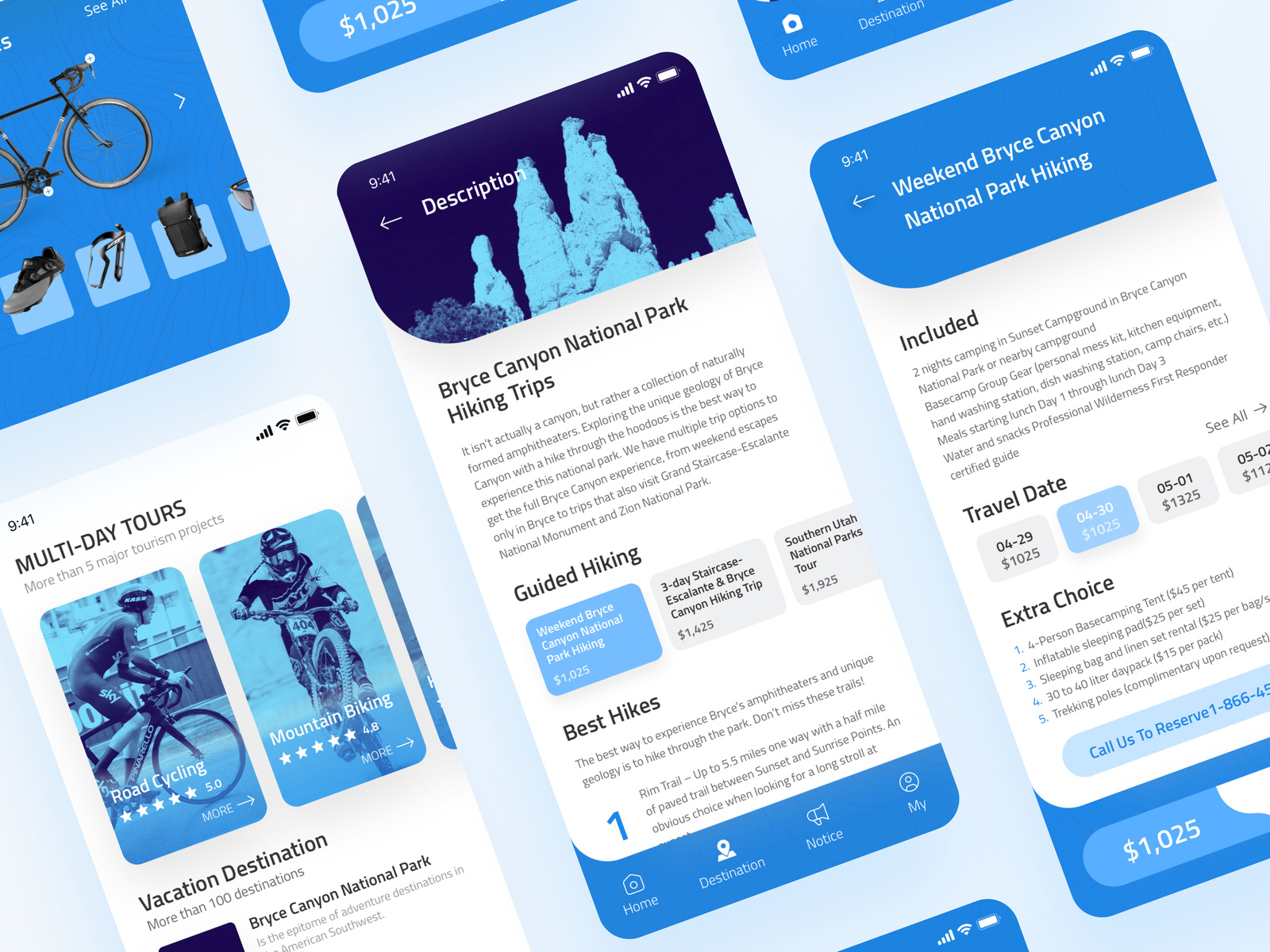 Outdoor travel app 2 by Miles W. for AGT on Dribbble