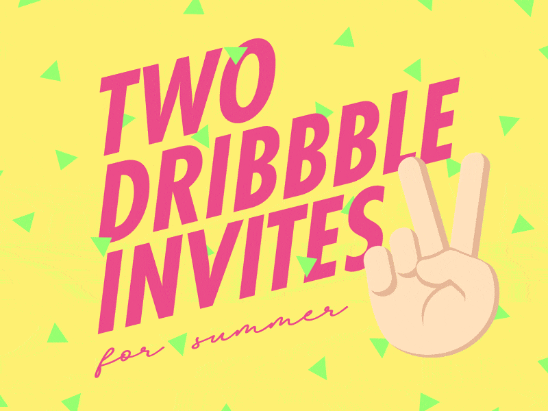 Two Dribble Invites dribbble dribbble invites invites summer