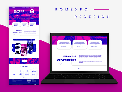 Romexpo Proposal design duotone interaction ui ui ux design ux web