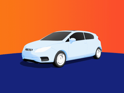 360 Car Design Model in 3D 3d 3d animation 3dmodel 3dmodeling c4d cell shading design flat illustration interaction