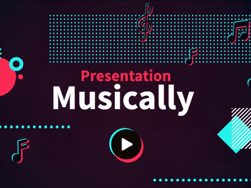 Musically Presentation animation interaction interaction design interactive presentation presentation design presentation layout