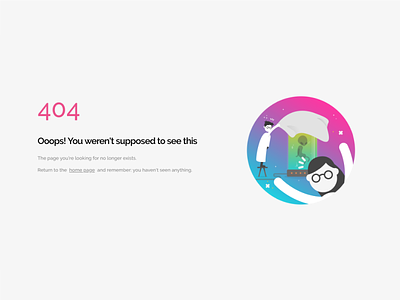 Genially 404 screen design