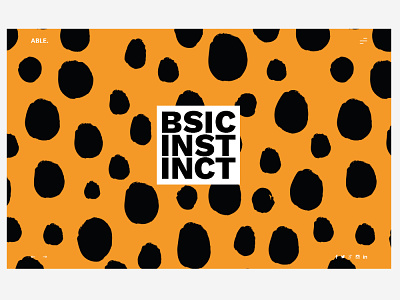 Basic Instinct branding design typography ui uidesign uiux ux ux challenge ux design web