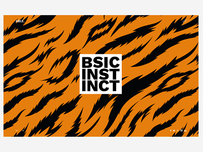 Basic Instinct branding design typography ui uidesign uiux ux ux challenge ux design web