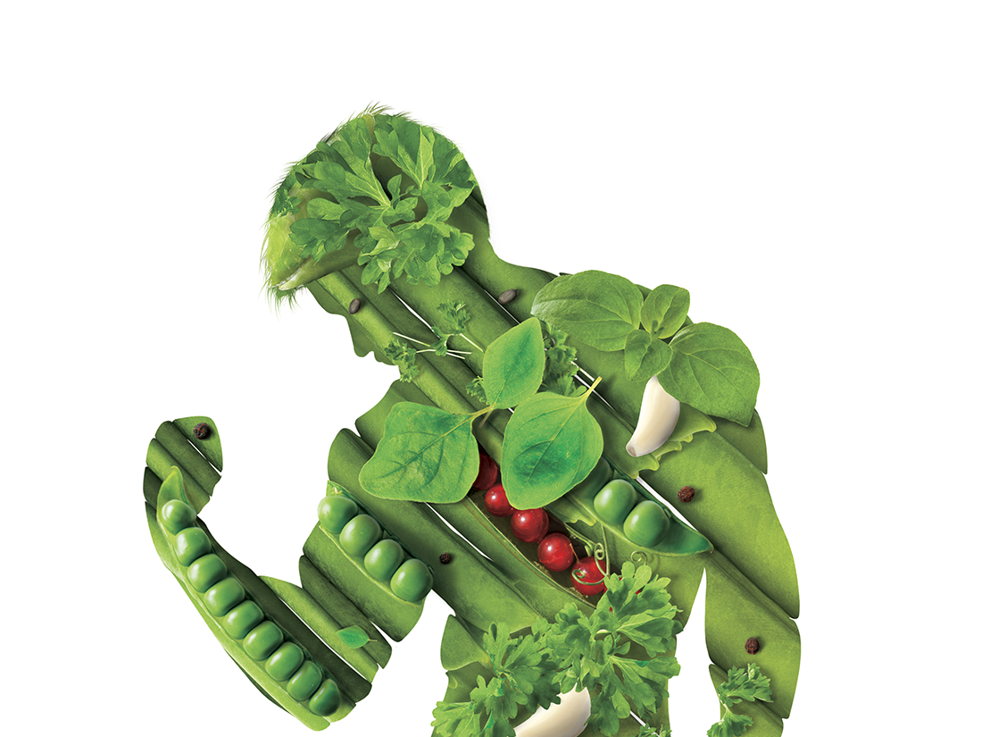 Vegetable man by Aron Somay on Dribbble