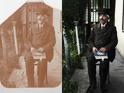 Uncle Charles - Old photo restoration