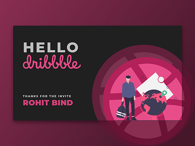 Hello Dribbble!!! adobe xd firstshot hellodribbble invite ui ui ux design uidesign