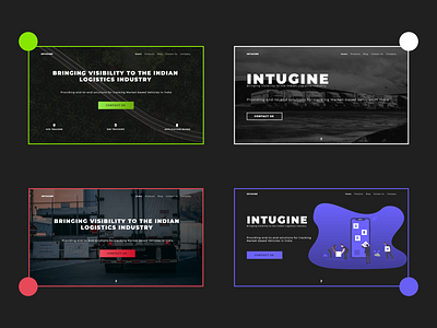 Intugine Landing Page Design