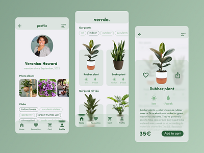verrde. | app concept app brand branding conceptual design flow green logo plants product product design ui user experience user interface ux uxui wireframing