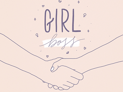 Girl boss feminism feminismo feminista illustration ilustración lettering powerful women