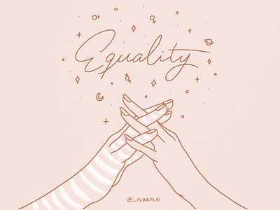Equality empower equality feminism feminismo feminist feminista femme illustration ilustración lettering mujeres women