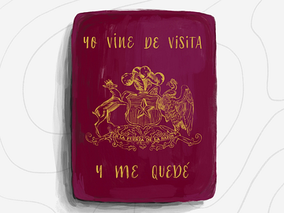 Pasaporte chile illustration ilustración lettering pasaporte passport