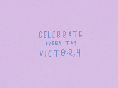 Celébrate celebrate lettering victory