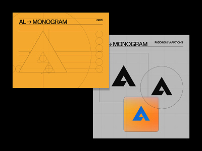 AL — Monogram branding design illustration logo logotype monogram typography ui ux vector