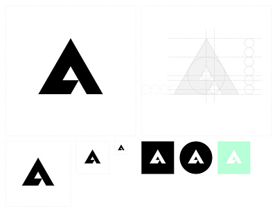 AL Monogram branding logo logotype monogram
