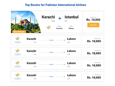 Popular Flight Cards