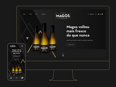 Magos | Web Design design drink e commerce graphic design onlinestore shopping store ui ux webdesign wine