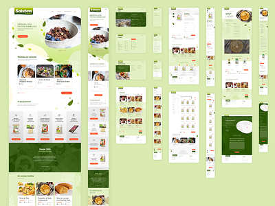 Salutem | Web Design adobexd design graphic design green healthy illustration natural ui ux vector webdesign xd