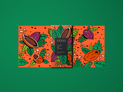 Colombian Dark adobeillustrator branding bright color chocolate illustration illustrator packaging vector vector illustration