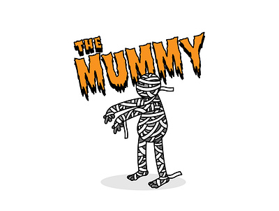 The Mummy adobeillustrator autumn bright color groovy halloween illustration illustrator ipadpro procreate vector vector illustration