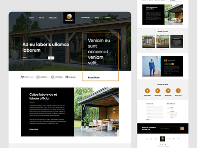 Tuinloft homepage landingapge minimaldesign ui uiuxdesign ux