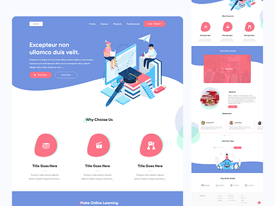 Teacher Corner design homepage illustration landingapge landingpage minimaldesign ux