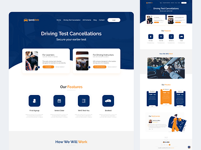 Speedy Test design homepage landingpage minimaldesign ui ux