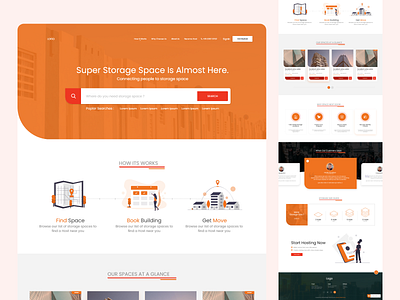 Space Next Door design homepage landingapge ui ux