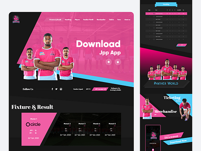 Pink Panther design homepage landingapge minimaldesign ui ux