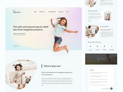 Otovent design homepage landingapge landingpage minimaldesign ui ux