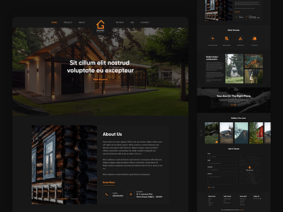 Gazero design designlandingpage homepage interor design minimaldesign ui ux