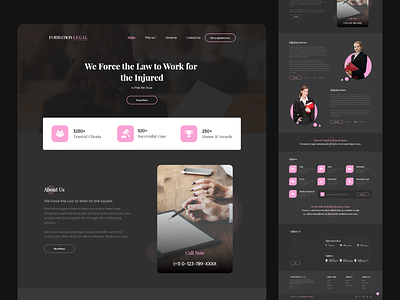 Formation Legal design hoempage homepage lawyerdesign modernlayout onepage uidesign ux uxdesign
