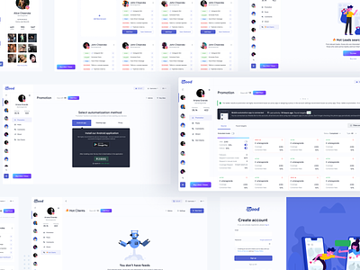 🥳 UI Dashboard for SMM Promotion tool dashboad data design system figma flow interaction screens ui ux