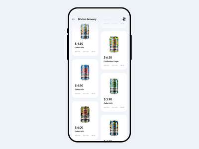 Brewery app 🍺 app application design figma flat minimal motion motion design principle ui ux