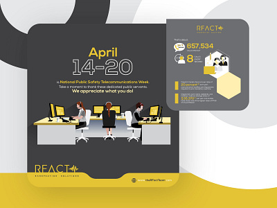 REACT Sols corporate infographics illustration infographic design infographic elements
