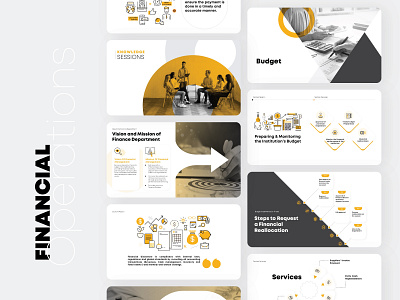 Financial Operations branding corporate infographics design finance business illustration infographic design pitchdeck powerpoint design presentation design start up
