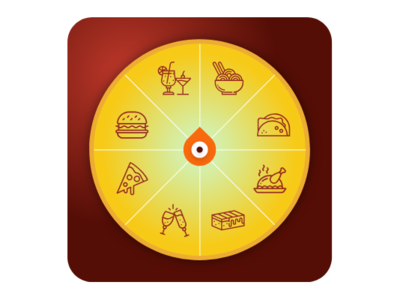 Food of Fortune - Spinner Logo app logo vector