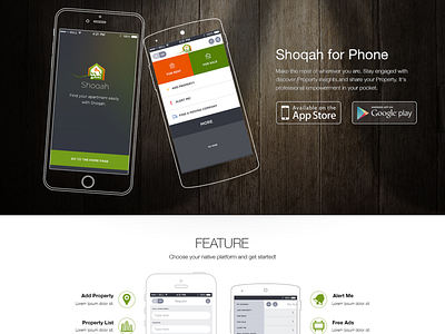 Mobile App Landing Page app design landing page design ui