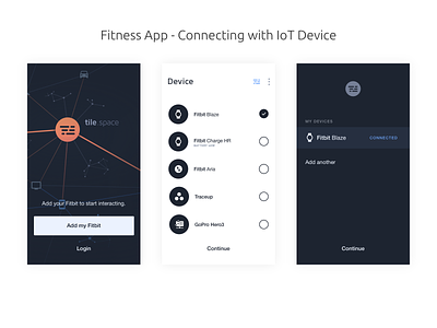 Fitness App   Connecting with IoT Device